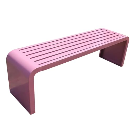 Wetterfeste Gartenbank aus Metall, strapazierfähig, 299 kg Kapazität, ideal für Terrasse, Rasen, Hof, Balkon und Eingangsbereich von Generisch
