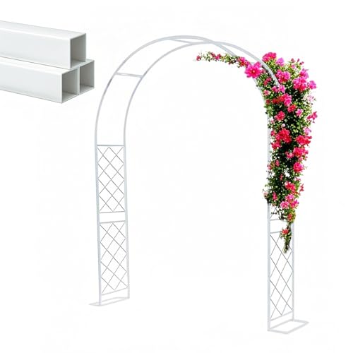 Wetterfeste Metall Pergola Laube Gartenbogen 240 180 200 330 350 140 Stabile Outdoor Laube für Kletterreben, Rosen, Efeu, einfache Montage Bögen Torbogen mit verstärktem Boden Wetterfeste Metall Pergola Laube Gartenbogen 240 180 200 330 350 140 Stabile Outdoor Laube für Kletterreben, Rosen, Efeu, einfache Montage Bögen Torbogen mit verstärktem Boden von Generisch