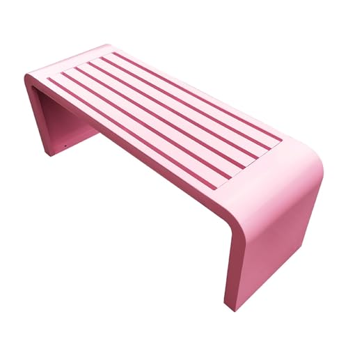 Wetterfeste Outdoor-Bank, robuste Metall-Garten-Sitzgelegenheit für zwei Personen, unterstützt 299 kg, ideal für Gärten und Außenbereiche von Generisch