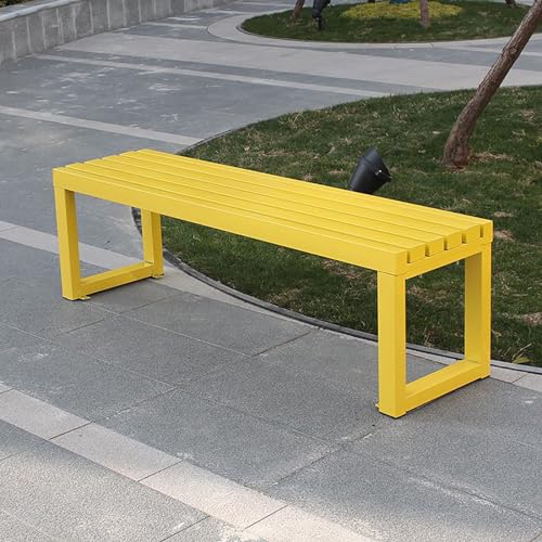 Wetterfeste Outdoor Metall Gartenbank 2-3 Personen Terrasse Sitzgelegenheit 400kg Tragkraft Stilvolle Veranda & Parkbank erhältlich in Gelb 150cm / 59" Wetterfeste Outdoor Metall Gartenbank 2-3 Personen Terrasse Sitzgelegenheit 400kg Tragkraft Stilvolle Veranda & Parkbank erhältlich in Gelb 150cm / 59" von Generisch