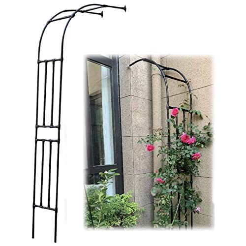 Wetterfestes, halbgewölbtes Rankgitter für den Garten, robuste Metalldorn zum Klettern von Rosen, langlebiger Outdoor-Pavillon für Rasen und Terrasse, B 220 x H 240 cm Wetterfestes, halbgewölbtes Rankgitter für den Garten, robuste Metalldorn zum Klettern von Rosen, langlebiger Outdoor-Pavillon für Rasen und Terrasse, B 220 x H 240 cm von Generisch