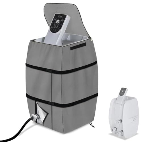 Whirlpool-Spa-Heizungspumpenabdeckung, wasserdichte isolierte Pumpenabdeckung mit Reißverschluss, staubdichte Whirlpool-Heizungspumpenabdeckung, Whirlpool-Heizungspumpe, Thermoabdeckung für Wanne von Generisch