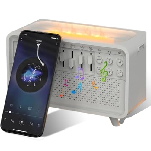 White Noise Night Light Humidifier, Bulora Sound Box, Humidifier with Sound Machine, Portable Calming Music Player with 8 Ambient Sounds for Sleeping, For Meditation, Work White Noise Night Light Humidifier, Bulora Sound Box, Humidifier with Sound Machine, Portable Calming Music Player with 8 Ambient Sounds for Sleeping, For Meditation, Work von Generisch