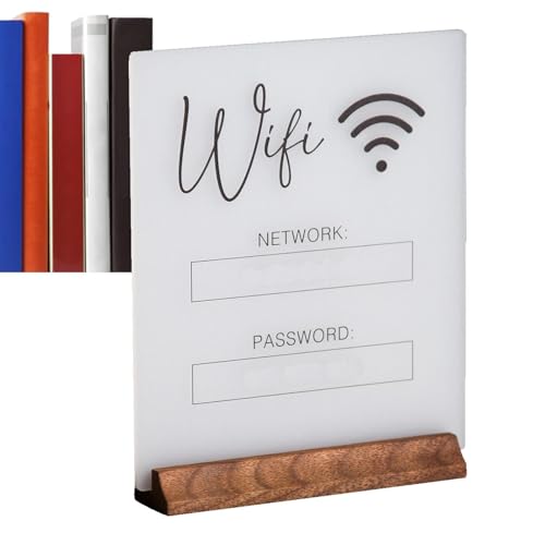 WiFi Acryl Schild - WiFi Zeichen für Gäste in Salon, Lobby, Restaurant und Geschäft, Tischdekorationen | Wifi Schilder mit Holzsockel für Hotel, Wifi Sign Password Acryl Business Guest h WiFi Acryl Schild - WiFi Zeichen für Gäste in Salon, Lobby, Restaurant und Geschäft, Tischdekorationen | Wifi Schilder mit Holzsockel für Hotel, Wifi Sign Password Acryl Business Guest h von Generisch