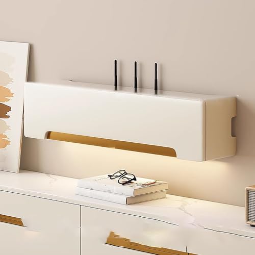 WiFi Router Aufbewahrungsbox Holz Wandhalterung für Wohnzimmer TV Set Top Regal Dekorative Jalousien Regal Router Box Abdeckung Platzsparend Wandorganizer WiFi Router Aufbewahrungsbox Holz Wandhalterung für Wohnzimmer TV Set Top Regal Dekorative Jalousien Regal Router Box Abdeckung Platzsparend Wandorganizer von Generisch