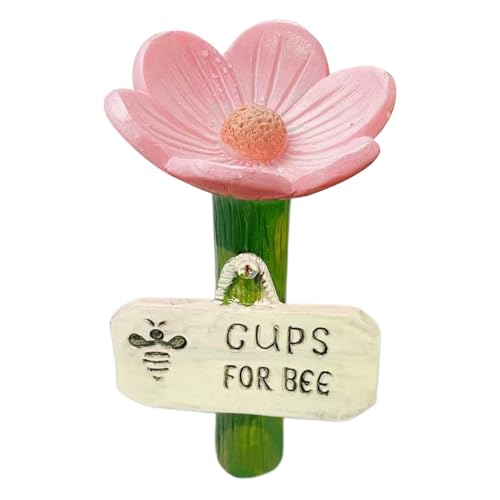 Wildbienen-Trinker, Bestäuberstation, Gartenwässerungstassen, Mehrzweckdesign, umweltfreundliche Gartenhilfe, 6,5x11 cm, für Garten, Pfad, Auffahrt, Hof von Generisch