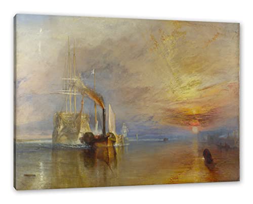 William Turner - The Fighting Temeraire als Leinwandbild/Größe: 100x70 cm/Wandbild/Kunstdruck/fertig bespannt von Generisch