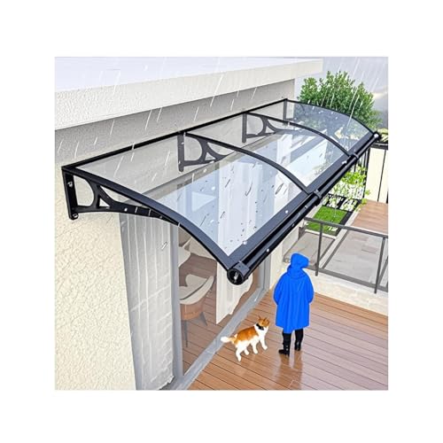 Winddichter Outdoor-Baldachin – 60 cm, wetterfeste Markise für den Garteneingang, einfach zu installieren, Veranda-Unterstand, Veranda-Abdeckung für den Heimgebrauch von Generisch