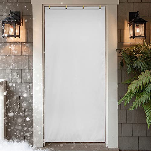 Winter Baumwolle Türvorhang Verdickt Winddicht Schalldicht Wärmespeicherung Kältebeständig Lufttrennung 120 x 255 cm Weiße Esche Perfekt für Hausisolierung von Generisch
