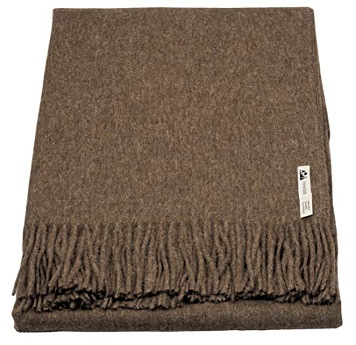 Wolldecke aus Peruanischer Alpaka und Wolle - Classic Schokobraun Wolldecke aus Peruanischer Alpaka und Wolle - Classic Schokobraun von Generisch
