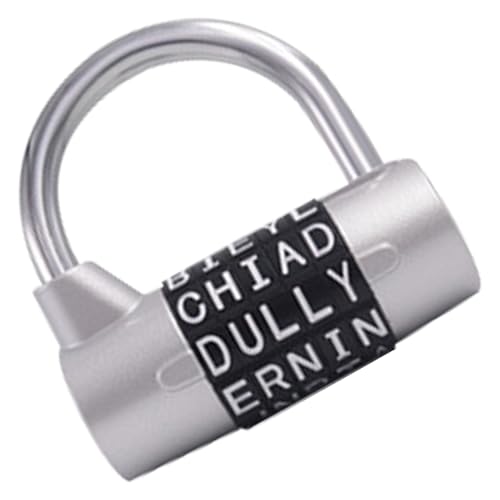 Wortschloss, Zahlenschloss für Schließfächer, robustes Passwort-Vorhängeschloss für Türkette, Gepäckschublade, Schrank-Sicherheitsverriegelungswerkzeug von Generisch