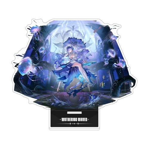 Wuthering Waves Merch Figur Acryl Ständer Geschnitzt Laminiert Großes Schild 15,2 cm Doppelschicht Desktop Dekoration Spiel Fans (Cantarella) von Generisch