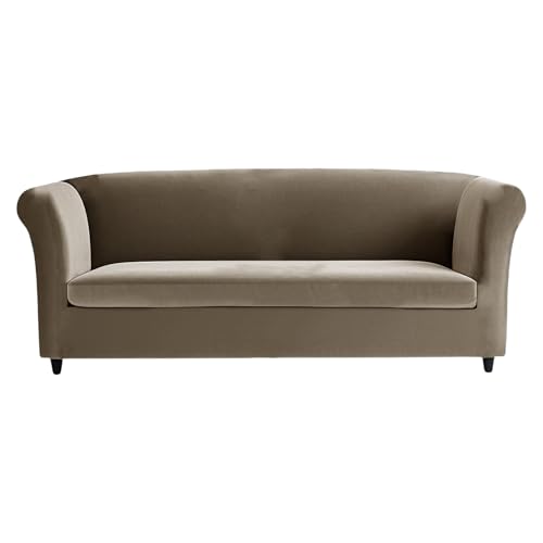 XL Camel Stretch Chesterfield Sofabezug Samt rutschfeste Schonbezüge & Kissenschoner Möbelschutz für 4-Sitzer Couch leicht zu reinigen XL Camel Stretch Chesterfield Sofabezug Samt rutschfeste Schonbezüge & Kissenschoner Möbelschutz für 4-Sitzer Couch leicht zu reinigen von Generisch