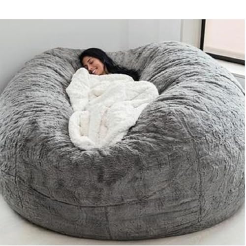 XXL Sitzsack, bequem und Bezug, perfekt für Kinder und Erwachsene, ideal für Wohnzimmer und Schlafzimmer, Hellgrau, 150 x 65 cm, ungefüllter Sitzsack-Alternative XXL Sitzsack, bequem und Bezug, perfekt für Kinder und Erwachsene, ideal für Wohnzimmer und Schlafzimmer, Hellgrau, 150 x 65 cm, ungefüllter Sitzsack-Alternative von Generisch