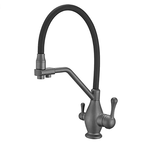 ZLLFHS Way Wasserfilter Wasserhahn Trinkarmaturen Messing Multifunktions in 1 Küchenarmatur Wasserhahn Grau ZLLFHS Way Wasserfilter Wasserhahn Trinkarmaturen Messing Multifunktions in 1 Küchenarmatur Wasserhahn Grau von Generisch