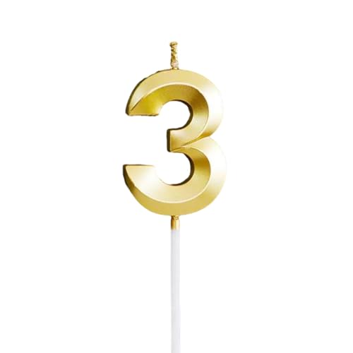 Zahlenkerzen - Nummer Cake Topper | Nummer Geburtstag Kerzen | Geburtstagsnummer Kerzen 0 Bis 9 Alles Gute Zum Geburtstag Kerzen | Rauchlose, Goldene Zahlen, Gebackene Dessertkerzen Zum Feiern Zahlenkerzen - Nummer Cake Topper | Nummer Geburtstag Kerzen | Geburtstagsnummer Kerzen 0 Bis 9 Alles Gute Zum Geburtstag Kerzen | Rauchlose, Goldene Zahlen, Gebackene Dessertkerzen Zum Feiern von Generisch
