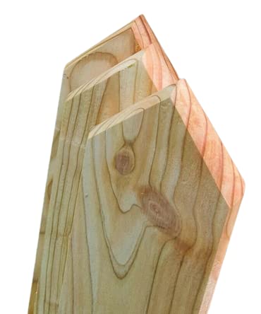 Zaunlatten 80x9x2 30stk Form C Sibirische Lärche von Generisch