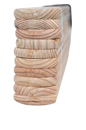 Zaunlatten 2x9x80cm Sibirische Lärche 30 Stück Muster A von Generisch