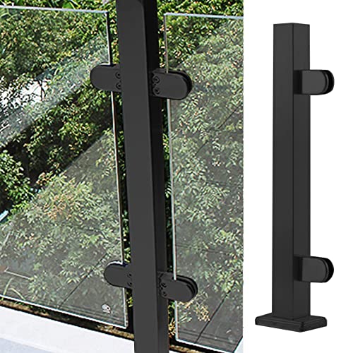Zaunpaneele aus gehärtetem Glas für Deck, rahmenloses Balkongeländer, Terrassenstützzapfen im Freien von Generisch