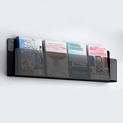 Zeitschriftenhalter aus Acryl, zur Wandmontage, transparenter Prospektständer und Literaturständer für Zuhause, Büro, ideal zum Organisieren von Büchern, Comics und Schallplatten Zeitschriftenhalter aus Acryl, zur Wandmontage, transparenter Prospektständer und Literaturständer für Zuhause, Büro, ideal zum Organisieren von Büchern, Comics und Schallplatten von Generisch