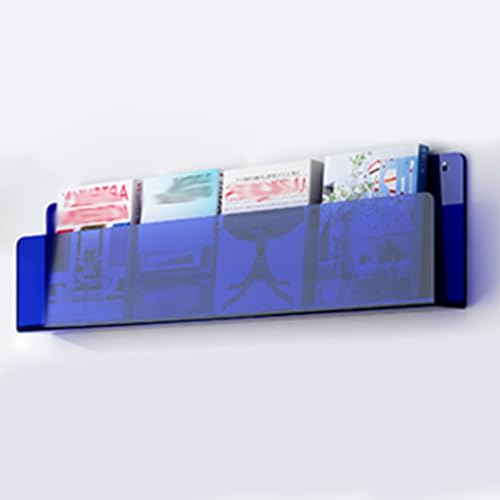 Zeitschriftenhalter aus Acryl, zur Wandmontage, transparenter Prospektständer und Literaturständer für Zuhause, Büro, ideal zum Organisieren von Büchern, Comics und Schallplatten von Generisch