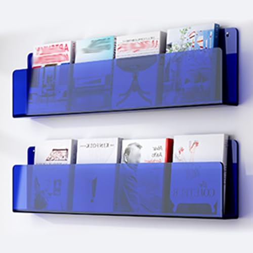 Zeitschriftenhalter aus Acryl, zur Wandmontage, transparenter Prospektständer und Literaturständer für Zuhause, Büro, ideal zum Organisieren von Büchern, Comics und Schallplatten Zeitschriftenhalter aus Acryl, zur Wandmontage, transparenter Prospektständer und Literaturständer für Zuhause, Büro, ideal zum Organisieren von Büchern, Comics und Schallplatten von Generisch