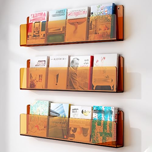 Zeitschriftenhalter aus Acryl, zur Wandmontage, transparenter Prospektständer und Literaturständer für Zuhause, Büro, vielseitiger Organizer für Bücher, Comics und Schallplatten Zeitschriftenhalter aus Acryl, zur Wandmontage, transparenter Prospektständer und Literaturständer für Zuhause, Büro, vielseitiger Organizer für Bücher, Comics und Schallplatten von Generisch