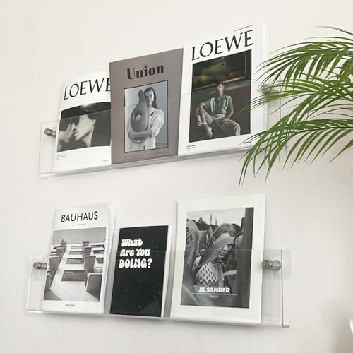 Zeitschriftenhalter zur Wandmontage, transparenter Acryl-Präsentationsständer für Büro und Heimdekoration Zeitschriftenhalter zur Wandmontage, transparenter Acryl-Präsentationsständer für Büro und Heimdekoration von Generisch