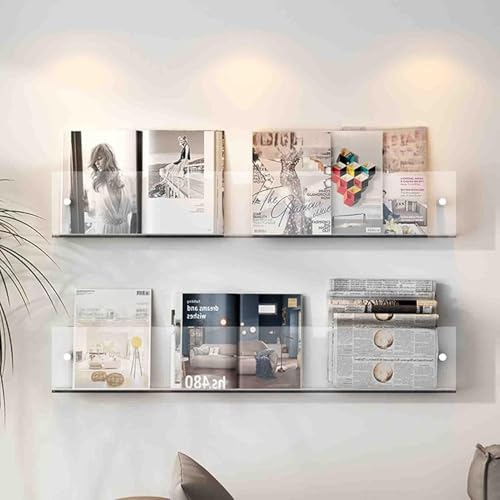 Zeitungsständer Schweberegale - Wandmontierte Zeitschriftenablage Zeitungsregal für Bücher Zeitungen Akten Display Stand Zeitungsständer Schweberegale - Wandmontierte Zeitschriftenablage Zeitungsregal für Bücher Zeitungen Akten Display Stand von Generisch