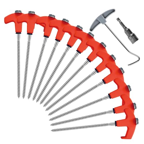 Zeltheringe, Fluoreszierende Metall Heringe, Fluoreszierende & Sicher Sechskant-Gewinde Erdnägel-Set Für Bewässerung Gewächshaus Kunstrasen Plane Netz Zeltheringe, Fluoreszierende Metall Heringe, Fluoreszierende & Sicher Sechskant-Gewinde Erdnägel-Set Für Bewässerung Gewächshaus Kunstrasen Plane Netz von Generisch