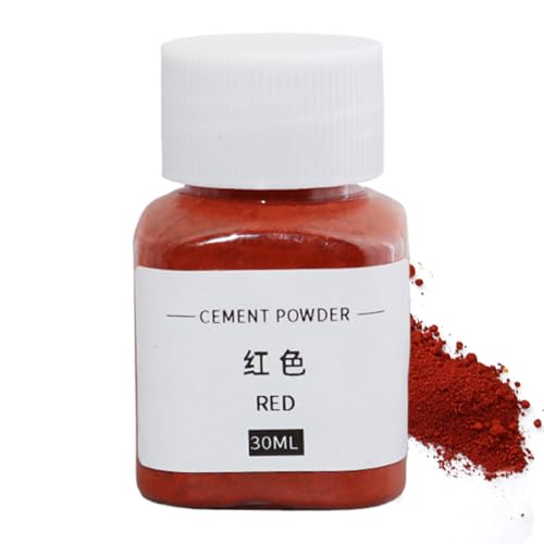 Zementkraft - 30 ml Eisenoxidpulver Betonfarbepigment, Betonfarbstoff Tintpigment für künstlerische und dekorative Malerei, Zement, Ton, Limette, Mörtel, Gips | Langlebiger wasserdichtes Farbmittel von Generisch