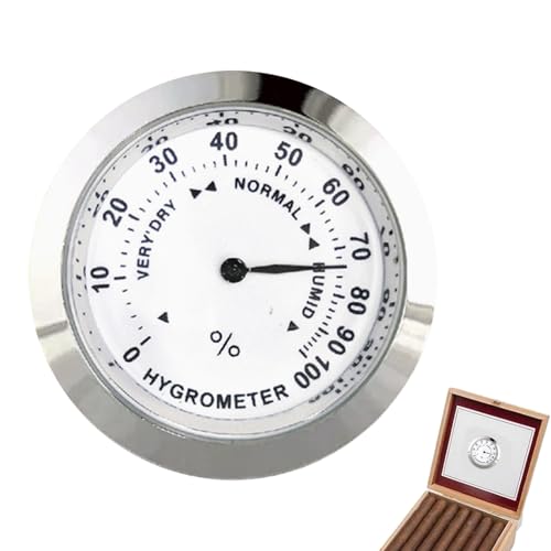 Zigarren Hygrometer, Professionelles Analoges Hygrometer, Humidor Analog Hygrometers, Präzision Runde Glas Zeiger Hygrometers Für -Gitarrengitarren -Hy-grometer, Zigarrenschrank Zigarren Hygrometer, Professionelles Analoges Hygrometer, Humidor Analog Hygrometers, Präzision Runde Glas Zeiger Hygrometers Für -Gitarrengitarren -Hy-grometer, Zigarrenschrank von Generisch