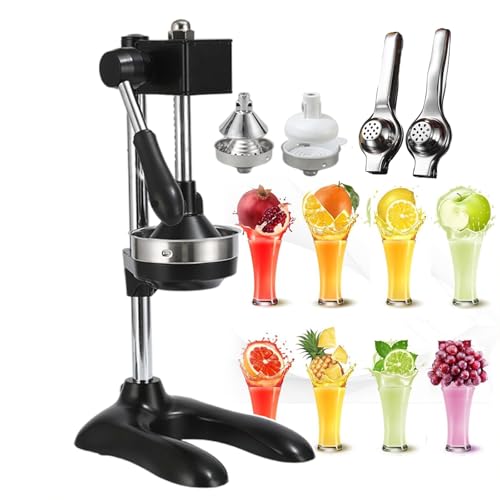 Zitruspresse Entsafter, Professionelle Handpresse Squeezer, Edelstahl Manuelle Zitronenpresse mit großer Druckplatte für einfache Entsaftung von Generisch
