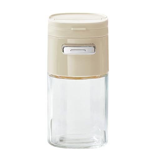Zuckerspender, Push-Typ-Glas-Salzspender, verschleißfester Pfefferbehälter mit breitem Durchmesser-Design für Restaurant, Esstisch, Kaffeeecke von Generisch