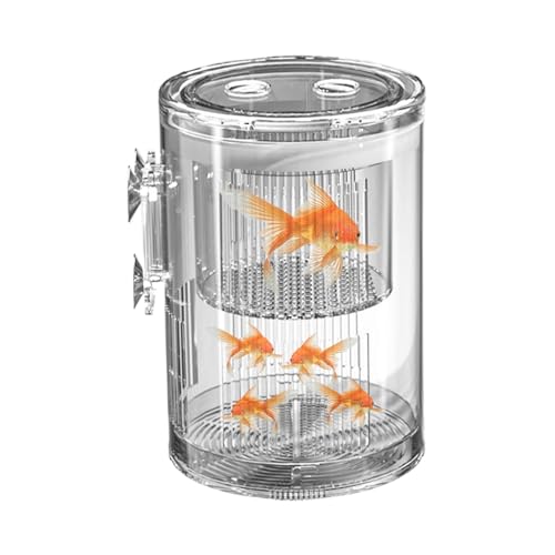 Züchter-Basell für Fischtank - schwimmende Fischschule, transparente Acryl-Isolierbox | Frittierfrequenzen, verstellbare Trennwand, Aufzuchtbehälter von Generisch