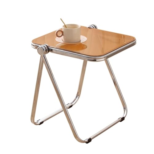 Zusammenklappbarer Beistelltisch – tragbares, quadratisches Design für Kaffee, Ende oder TV-Abendessen im Wohnzimmer, Schlafzimmer, Terrasse Zusammenklappbarer Beistelltisch – tragbares, quadratisches Design für Kaffee, Ende oder TV-Abendessen im Wohnzimmer, Schlafzimmer, Terrasse von Generisch