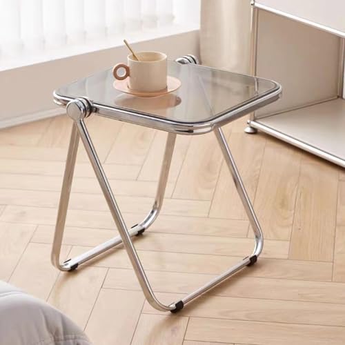 Zusammenklappbarer Beistelltisch – tragbares, quadratisches Design für Kaffee, Ende oder TV-Abendessen im Wohnzimmer, Schlafzimmer, Terrasse Zusammenklappbarer Beistelltisch – tragbares, quadratisches Design für Kaffee, Ende oder TV-Abendessen im Wohnzimmer, Schlafzimmer, Terrasse von Generisch