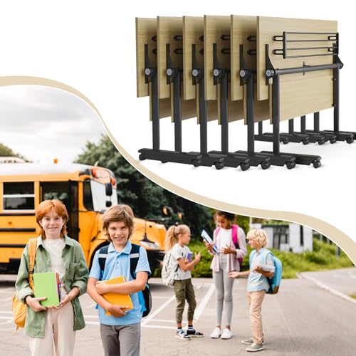 Zusammenklappbarer Konferenztisch mit Rollen, moderner Holz-Trainingsschreibtisch für Büro, kompaktes Design mit Stuhl, ideal für Konferenzraum, 139,7 cm L x 54,9 cm B x 74,9 cm H Zusammenklappbarer Konferenztisch mit Rollen, moderner Holz-Trainingsschreibtisch für Büro, kompaktes Design mit Stuhl, ideal für Konferenzraum, 139,7 cm L x 54,9 cm B x 74,9 cm H von Generisch