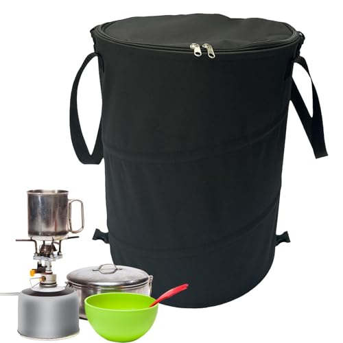Zusammenklappbarer Laubbehälter Für Den Außenbereich Camping Mülleimer, Zusammenklappbarer Mülleimer-Gartensack Mit Reißverschluss, Für Rasen, Outdoor Und Camping von Generisch