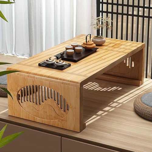 Zusammenklappbarer Tatami Teetisch - Faltbarer Bambus-Couchtisch zum Sitzen, keine Montage erforderlich Zusammenklappbarer Tatami Teetisch - Faltbarer Bambus-Couchtisch zum Sitzen, keine Montage erforderlich von Generisch