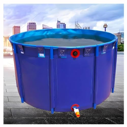 Zusammenklappbarer oberirdischer Fischteichpool, einfache Installation, Segeltuchtank für Outdoor-Aquakultur, Bewässerung und Wasserspeicherung von Generisch