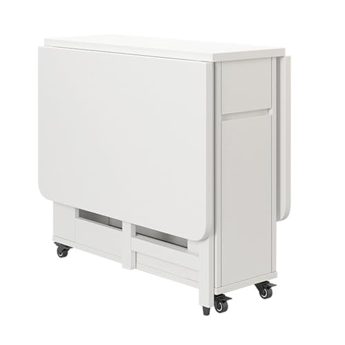 Zusammenklappbares Esstisch-Set – ausziehbarer Holztisch mit 4 Stühlen, 1,4 m langes Blatt für Küche, Esszimmer, Wohnzimmer, Restaurant Zusammenklappbares Esstisch-Set – ausziehbarer Holztisch mit 4 Stühlen, 1,4 m langes Blatt für Küche, Esszimmer, Wohnzimmer, Restaurant von Generisch