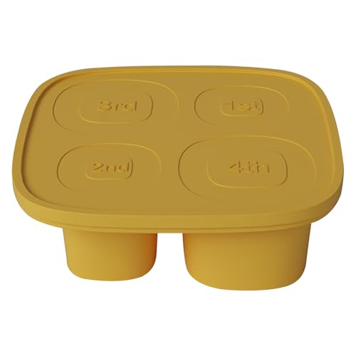 Zylinderförmige Eiswürfelform | Eiswürfelbereiter – Silikonform mit 4 Mulden für Outdoor-Camping, Party, Herstellung von Behältern für Tassen, 850 ml - 1134 ml von Generisch
