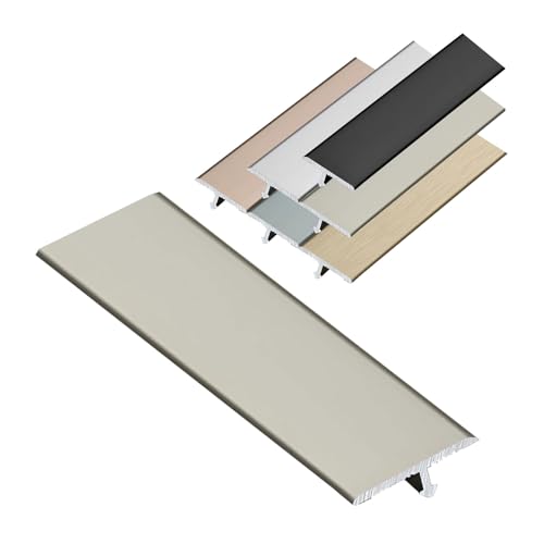 boden übergangsprofil 90cm 3 Stück T-Profil Aluminium Übergangsleiste Abschlussprofil Abdeckleiste für Fliesen, Holz, Laminat von Generisch