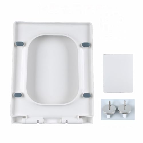 d WC-Sitz, quadratisch, TopFix, QuickRelease, EasyClean, verstellbare Scharniere, weiß, komfortabel, langlebig, Badezimmer-Accessoire, modernes Design d WC-Sitz, quadratisch, TopFix, QuickRelease, EasyClean, verstellbare Scharniere, weiß, komfortabel, langlebig, Badezimmer-Accessoire, modernes Design von Generisch