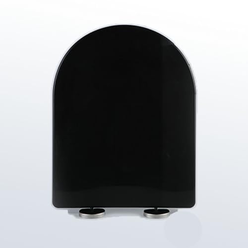 d WC-Sitz mit DualButton-Schnellverschluss und verstellbaren Scharnieren, stilvolles schwarzes Design für einfache Reinigung und Komfort, perfekt für moderne Badezimmer d WC-Sitz mit DualButton-Schnellverschluss und verstellbaren Scharnieren, stilvolles schwarzes Design für einfache Reinigung und Komfort, perfekt für moderne Badezimmer von Generisch