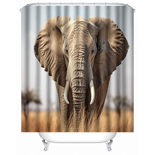 duschvorhang mit Haken 165 x 180 cm Elefantengrasland duschvorhang dusche Weicher wasserfester Schutzvorhang für Fitnessstudio und Gemeinschaftsbad MY4522 duschvorhang mit Haken 165 x 180 cm Elefantengrasland duschvorhang dusche Weicher wasserfester Schutzvorhang für Fitnessstudio und Gemeinschaftsbad MY4522 von Generisch
