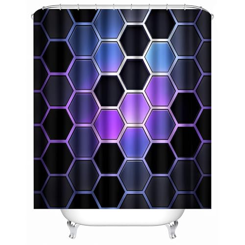 duschvorhang waschbar 180 x 200 cm Rhombus Bunte Geometrie duschvorhang bunt Hygienischer wasserfester Bad Raumteiler für Campingplatz oder Gästebereich MY425 duschvorhang waschbar 180 x 200 cm Rhombus Bunte Geometrie duschvorhang bunt Hygienischer wasserfester Bad Raumteiler für Campingplatz oder Gästebereich MY425 von Generisch