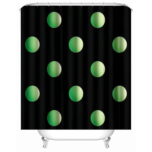 duschvorhang waschbar 180 x 200 cm Schwarzer Hintergrund Diamantfarbene Geometrie duschvorhang bunt Hygienischer wasserfester Bad Raumteiler für Campingplatz oder Gästebereich MY569 von Generisch