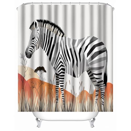 duschvorhang waschbar 180 x 200 cm Zebra duschvorhang bunt Hygienischer wasserfester Bad Raumteiler für Campingplatz oder Gästebereich MY3434 duschvorhang waschbar 180 x 200 cm Zebra duschvorhang bunt Hygienischer wasserfester Bad Raumteiler für Campingplatz oder Gästebereich MY3434 von Generisch